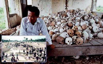 كمبوديا صورة نادرة لحقول العمل الجماعي الاجباري