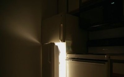 وجدت باب الثلاجة مفتوح والضوء ينبعث منها !